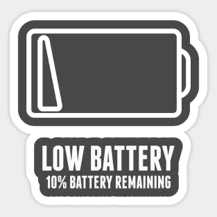 Low Battery Sticker